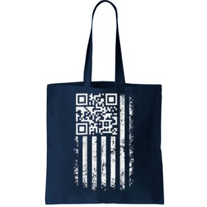 Funny Qr Scan Me President Trump 45 47 Trump Dancing Code Tote Bag