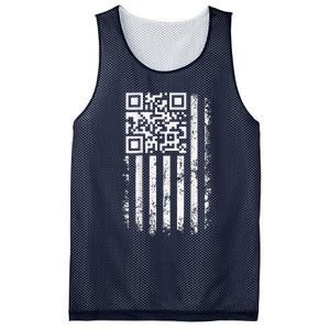 Funny Qr Scan Me President Trump 45 47 Trump Dancing Code Mesh Reversible Basketball Jersey Tank