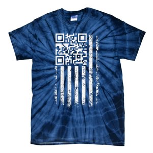 Funny Qr Scan Me President Trump 45 47 Trump Dancing Code Tie-Dye T-Shirt