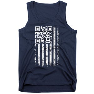 Funny Qr Scan Me President Trump 45 47 Trump Dancing Code Tank Top