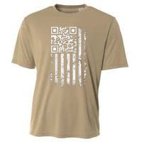 Funny Qr Scan Me President Trump 45 47 Trump Dancing Code Cooling Performance Crew T-Shirt