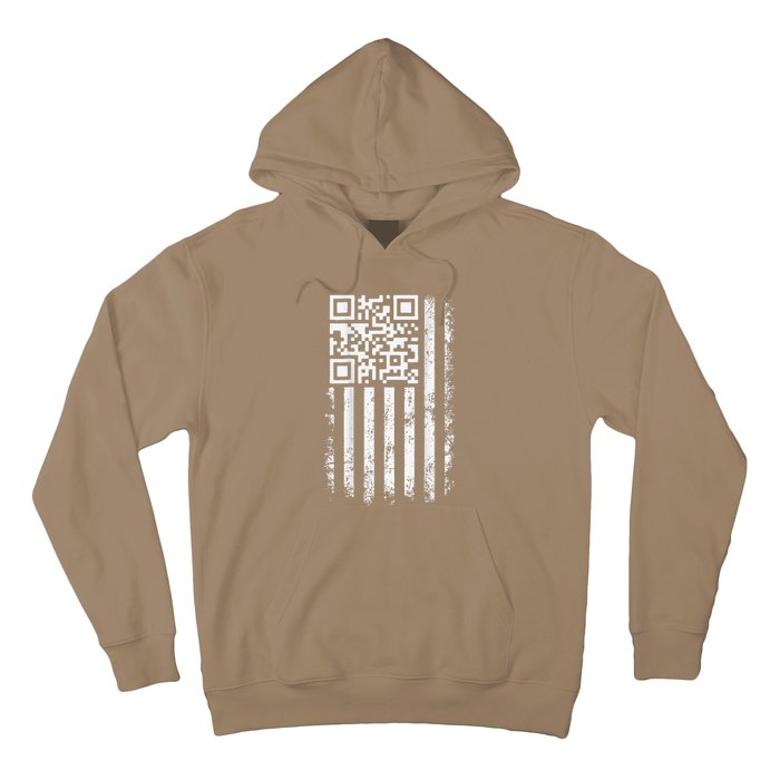 Funny Qr Scan Me President Trump 45 47 Trump Dancing Code Hoodie