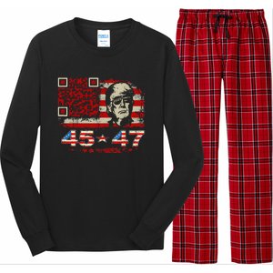 Funny Qr Scan Me President Trump 4547 Trump Dancing Code Long Sleeve Pajama Set