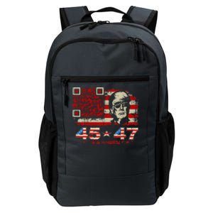 Funny Qr Scan Me President Trump 4547 Trump Dancing Code Daily Commute Backpack