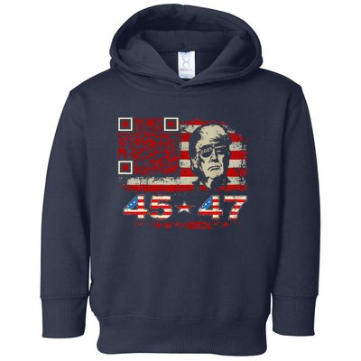 Funny Qr Scan Me President Trump 4547 Trump Dancing Code Toddler Hoodie