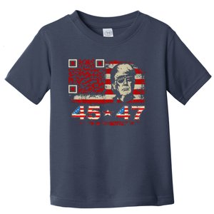 Funny Qr Scan Me President Trump 4547 Trump Dancing Code Toddler T-Shirt