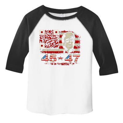 Funny Qr Scan Me President Trump 4547 Trump Dancing Code Toddler Fine Jersey T-Shirt