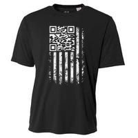 Funny Qr Scan Me President Trump 4547 Trump Dancing Code Gift Cooling Performance Crew T-Shirt