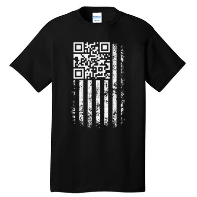 Funny Qr Scan Me President Trump 4547 Trump Dancing Code Gift Tall T-Shirt