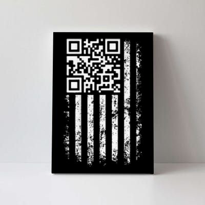 Funny Qr Scan Me President Trump 4547 Trump Dancing Code Gift Canvas