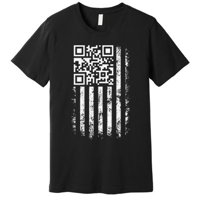 Funny Qr Scan Me President Trump 4547 Trump Dancing Code Gift Premium T-Shirt