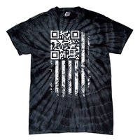 Funny Qr Scan Me President Trump 4547 Trump Dancing Code Gift Tie-Dye T-Shirt