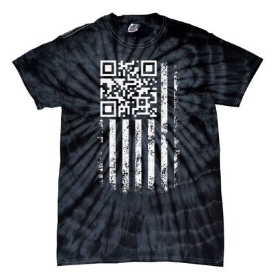 Funny Qr Scan Me President Trump 4547 Trump Dancing Code Gift Tie-Dye T-Shirt