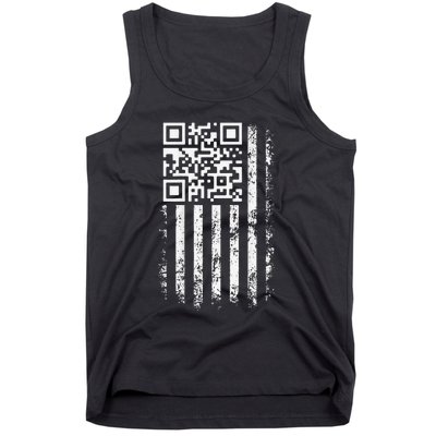 Funny Qr Scan Me President Trump 4547 Trump Dancing Code Gift Tank Top