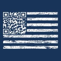 Funny Qr Scan Me President Dancing Code Usa Flag Full-Length Apron With Pockets