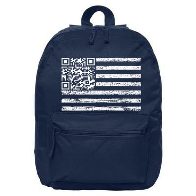 Funny Qr Scan Me President Dancing Code Usa Flag 16 in Basic Backpack
