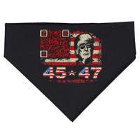 Funny Qr Scan Me President Trump 4547 Trump Dancing Code USA-Made Doggie Bandana