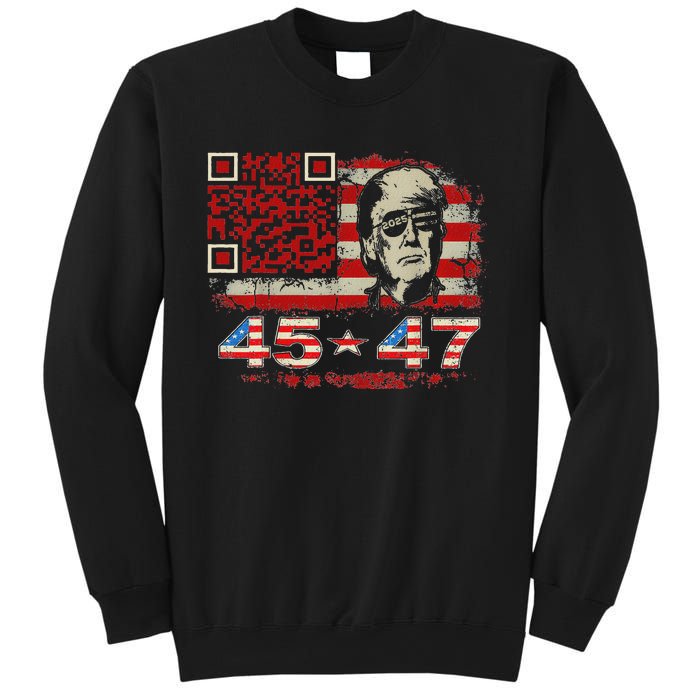 Funny Qr Scan Me President Trump 4547 Trump Dancing Code Sweatshirt