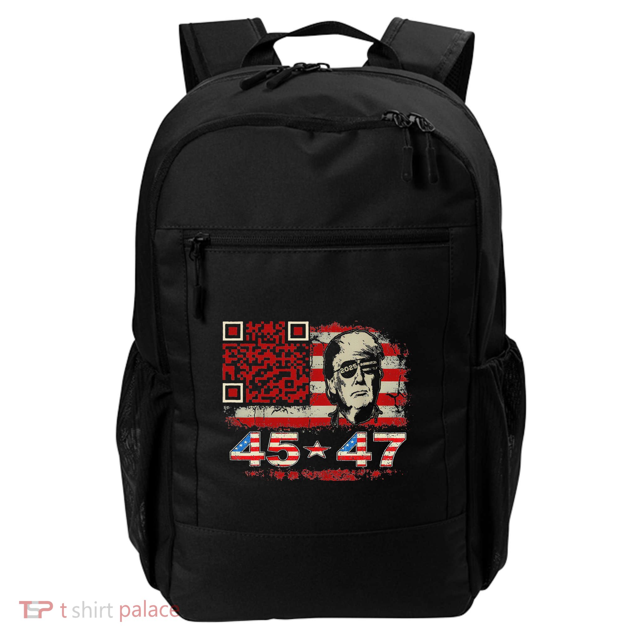 Funny Qr Scan Me President Trump 4547 Trump Dancing Code Daily Commute Backpack