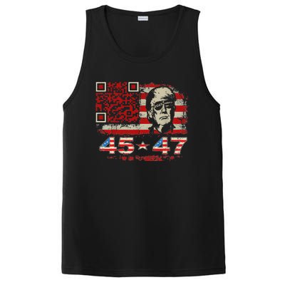 Funny Qr Scan Me President Trump 4547 Trump Dancing Code PosiCharge Competitor Tank