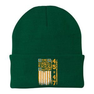 Funny Qr Scan Me President Trump 4547 Trump Dancing Code Knit Cap Winter Beanie