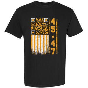 Funny Qr Scan Me President Trump 4547 Trump Dancing Code Garment-Dyed Heavyweight T-Shirt