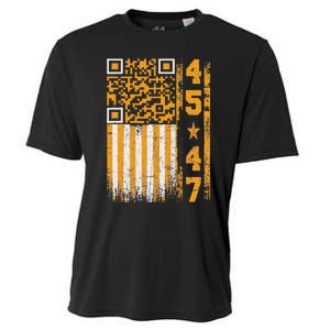 Funny Qr Scan Me President Trump 4547 Trump Dancing Code Cooling Performance Crew T-Shirt