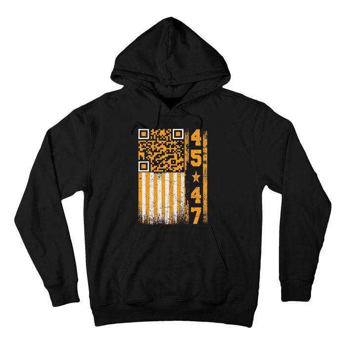 Funny Qr Scan Me President Trump 4547 Trump Dancing Code Hoodie