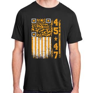 Funny Qr Scan Me President Trump 4547 Trump Dancing Code Adult ChromaSoft Performance T-Shirt