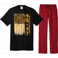 Funny Qr Scan Me President Trump 4547 Trump Dancing Code Pajama Set