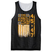 Funny Qr Scan Me President Trump 4547 Trump Dancing Code Mesh Reversible Basketball Jersey Tank