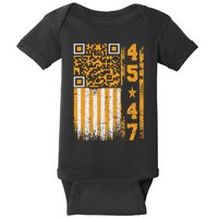 Funny Qr Scan Me President Trump 4547 Trump Dancing Code Baby Bodysuit