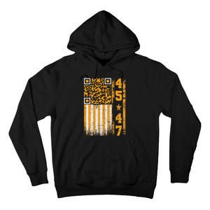 Funny Qr Scan Me President Trump 4547 Trump Dancing Code Tall Hoodie