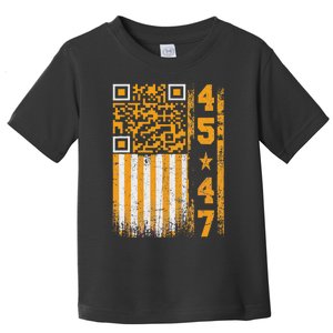 Funny Qr Scan Me President Trump 4547 Trump Dancing Code Toddler T-Shirt