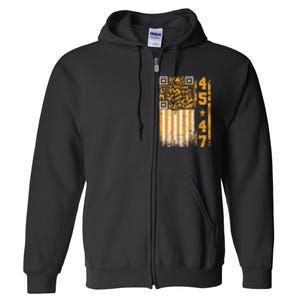 Funny Qr Scan Me President Trump 4547 Trump Dancing Code Full Zip Hoodie