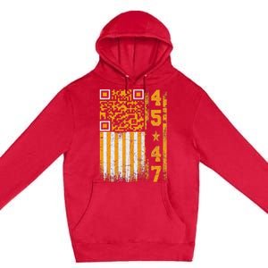 Funny Qr Scan Me President Trump 4547 Trump Dancing Code Premium Pullover Hoodie