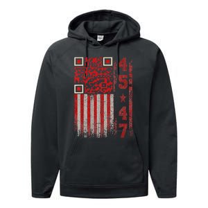 Funny Qr Scan Me President Trump 4547 Trump Dancing Code Performance Fleece Hoodie