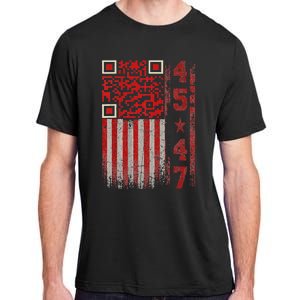 Funny Qr Scan Me President Trump 4547 Trump Dancing Code Adult ChromaSoft Performance T-Shirt