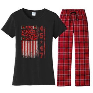 Funny Qr Scan Me President Trump 4547 Trump Dancing Code Women's Flannel Pajama Set