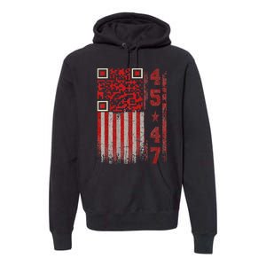 Funny Qr Scan Me President Trump 4547 Trump Dancing Code Premium Hoodie