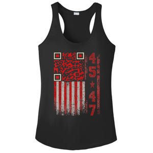 Funny Qr Scan Me President Trump 4547 Trump Dancing Code Ladies PosiCharge Competitor Racerback Tank