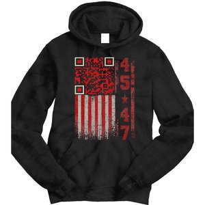 Funny Qr Scan Me President Trump 4547 Trump Dancing Code Tie Dye Hoodie