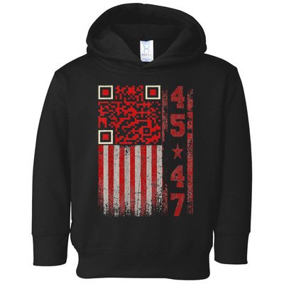 Funny Qr Scan Me President Trump 4547 Trump Dancing Code Toddler Hoodie