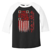 Funny Qr Scan Me President Trump 4547 Trump Dancing Code Toddler Fine Jersey T-Shirt