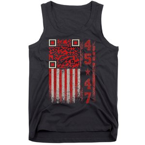 Funny Qr Scan Me President Trump 4547 Trump Dancing Code Tank Top