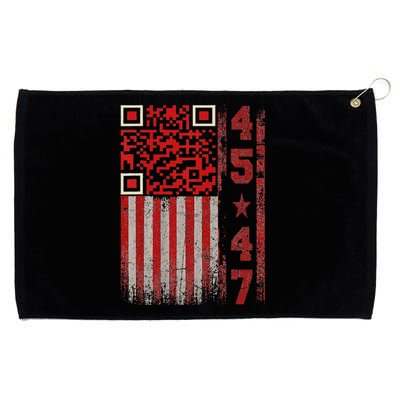 Funny Qr Scan Me President Trump 4547 Trump Dancing Code Grommeted Golf Towel