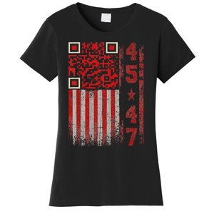 Funny Qr Scan Me President Trump 4547 Trump Dancing Code Women's T-Shirt