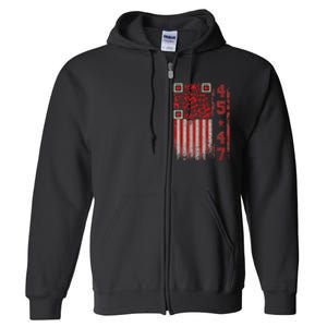 Funny Qr Scan Me President Trump 4547 Trump Dancing Code Full Zip Hoodie