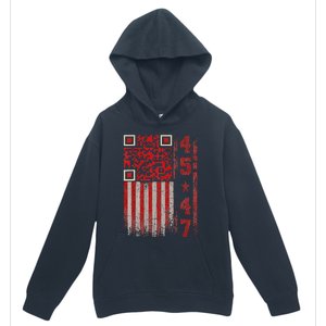 Funny Qr Scan Me President Trump 4547 Trump Dancing Code Urban Pullover Hoodie