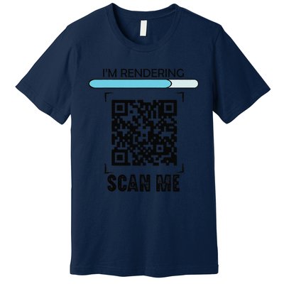 Funny Qr Scan Me President Trump Dancing Code Premium T-Shirt